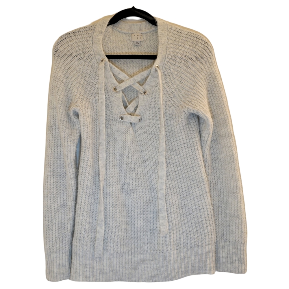 a new day Lace up Sweater